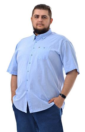 Рубашка голубая хлопковая