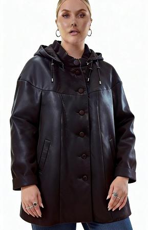 Дубленка черная