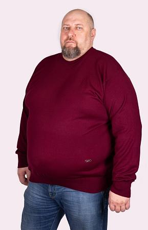 Джемпер бордовый круглый ворот