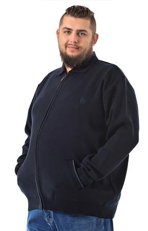 Жакет на молнии синий