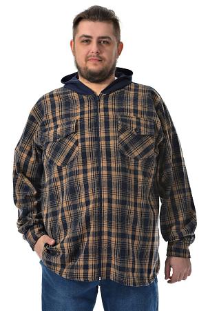 Рубашка ветровка сине желтая в клетку