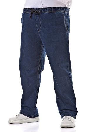 Джинсы синие на резинке