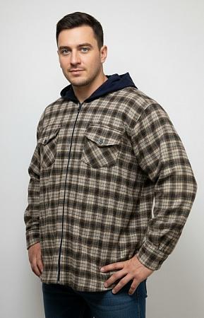 Рубашка ветровка сине желтая в клетку