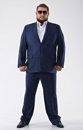 Пиджак тёмно-синий с синим штрихом