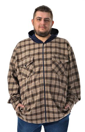 Рубашка ветровка сине желтая в клетку