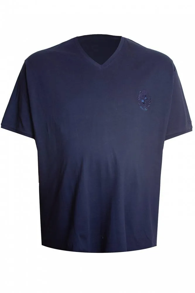 Темно-синяя футболка ANNEX большого размера