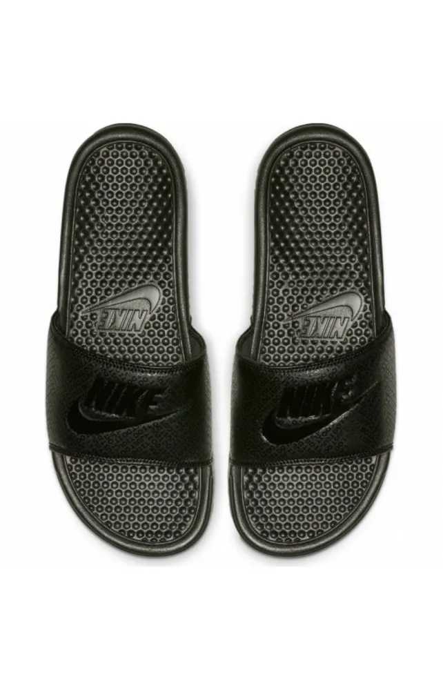 Черные шлепки Nike большого размера