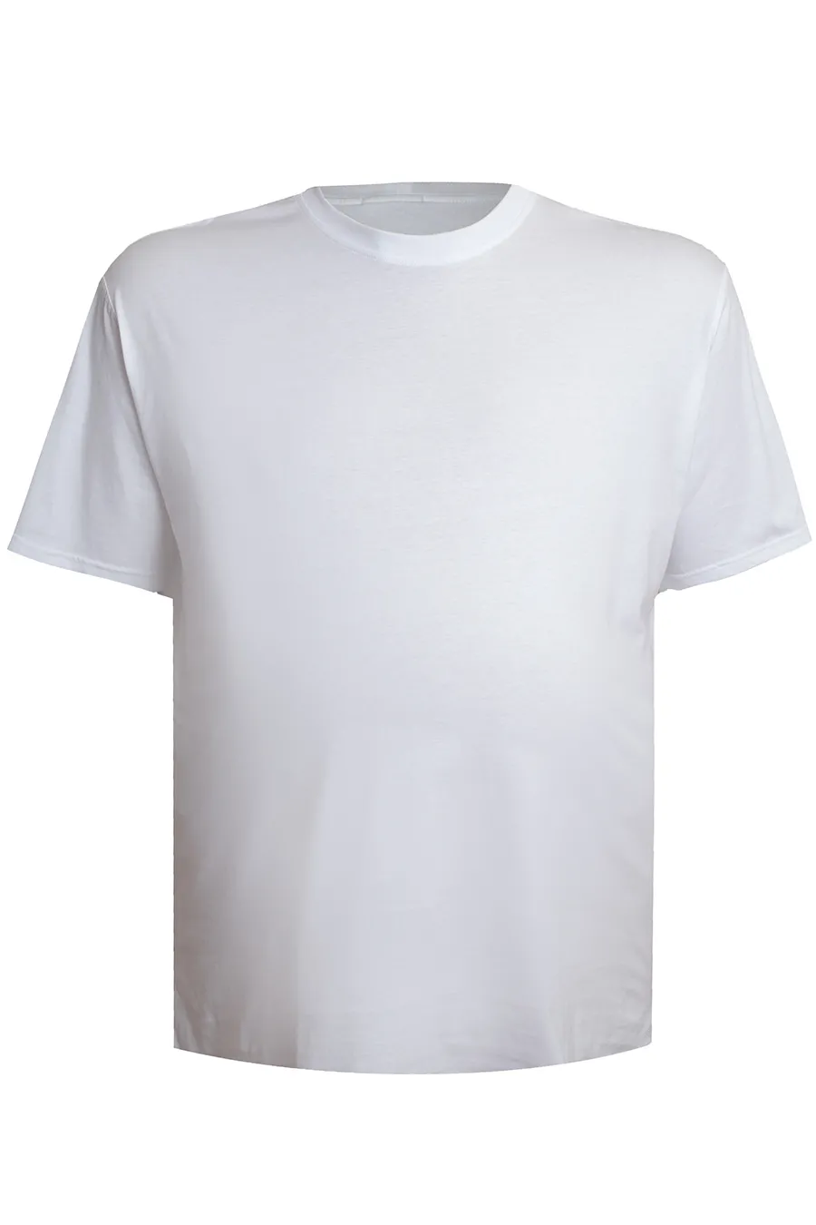 Белая футболка большого размера
