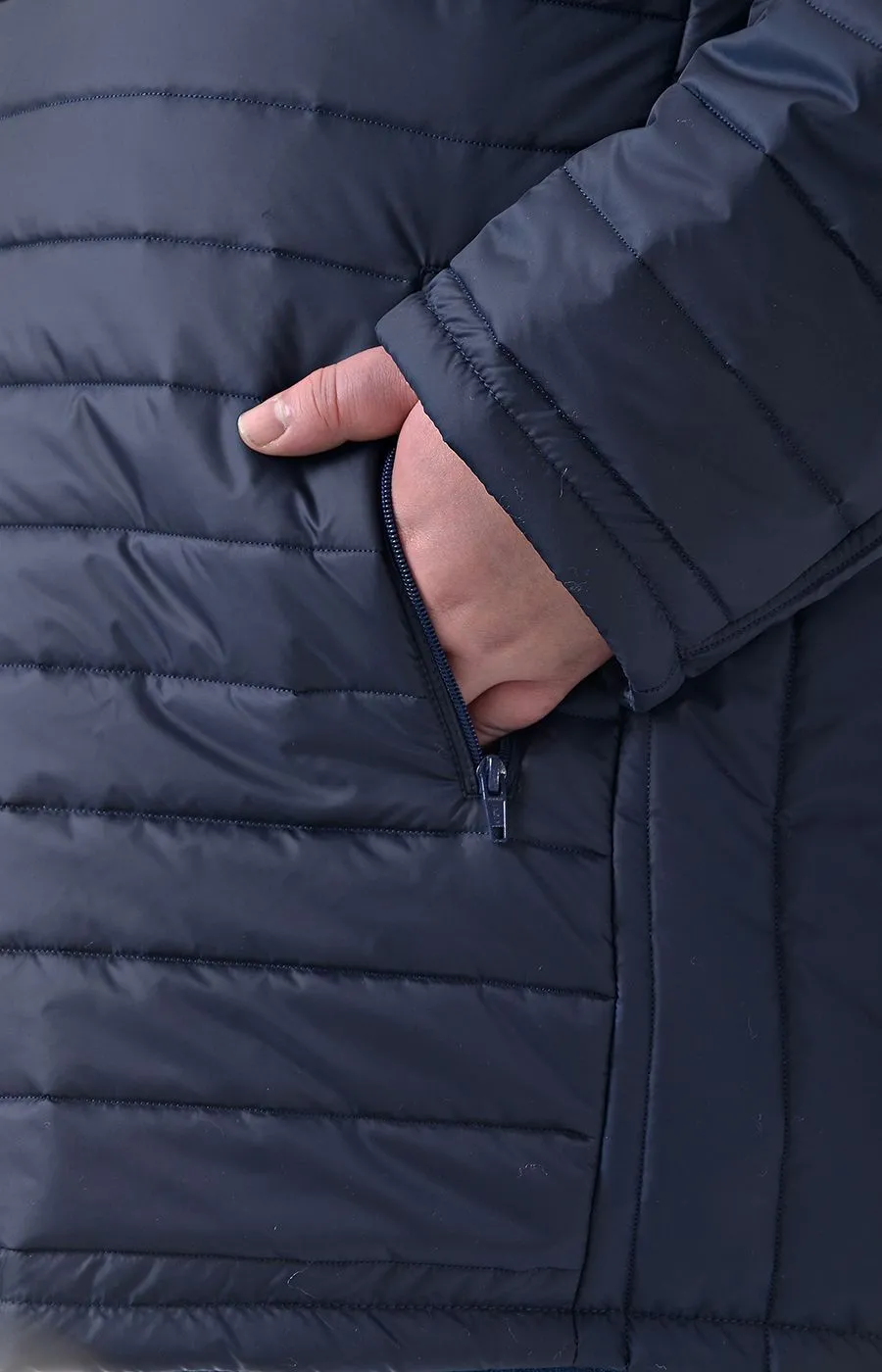 Куртка тёмно-синего цвета большого размера
