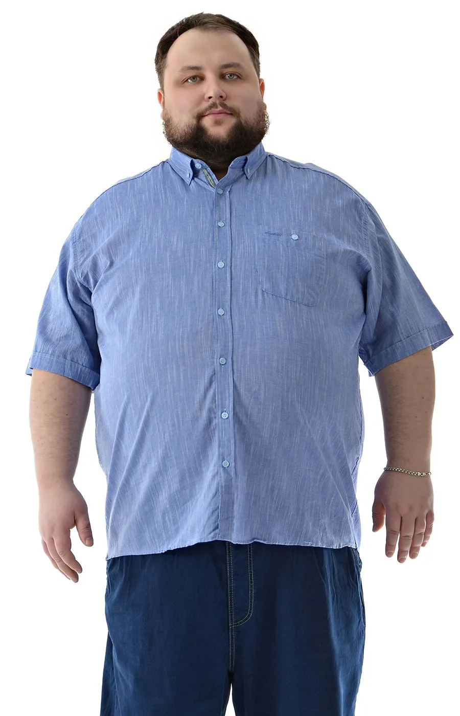 Рубашка льняная Castelli  большого размера