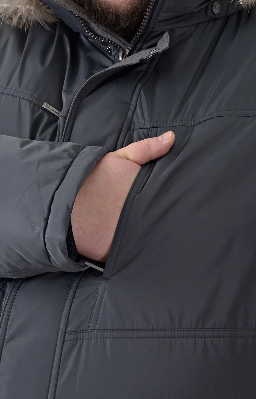 Куртка климат-контроль Auto-jack серая большого размера