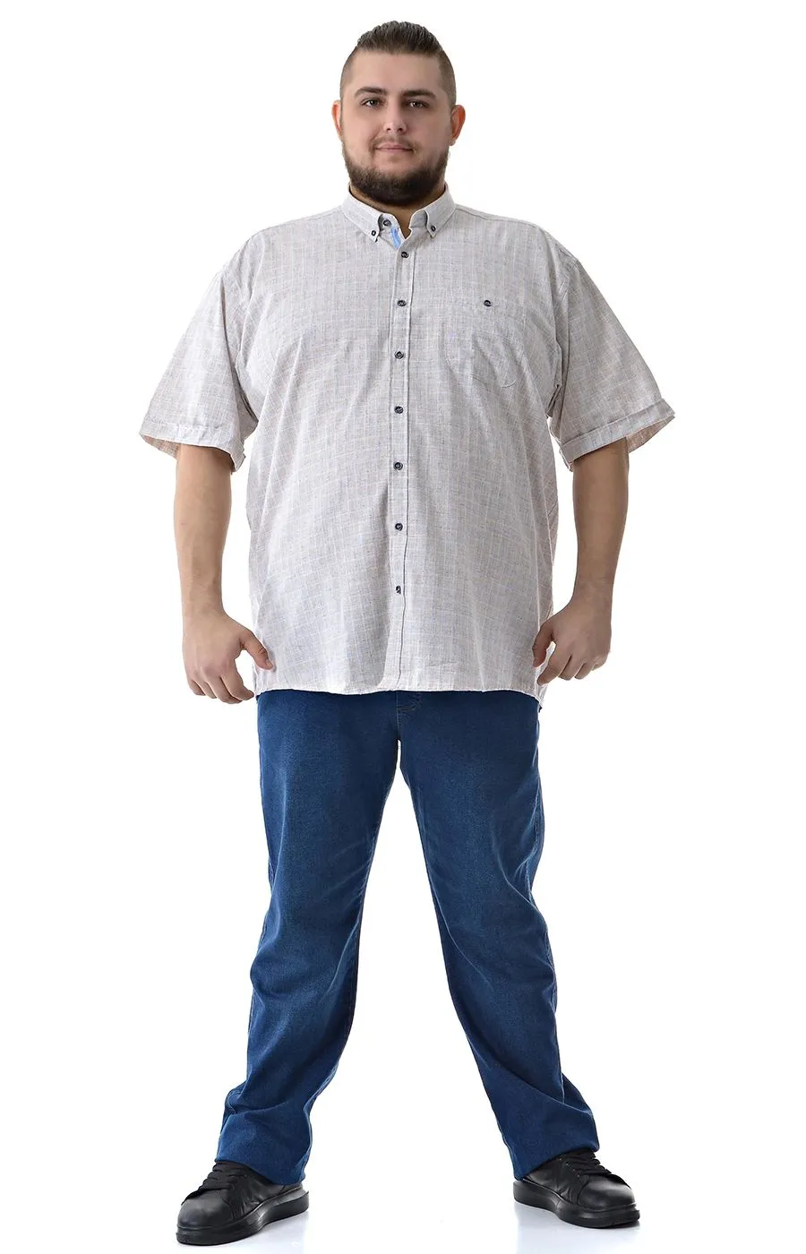 Рубашка Castelli льняная  большого размера