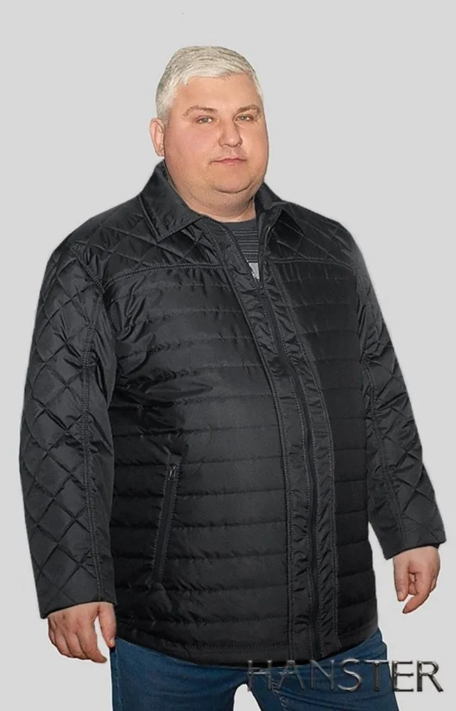 Куртка Вояж чёрная большого размера