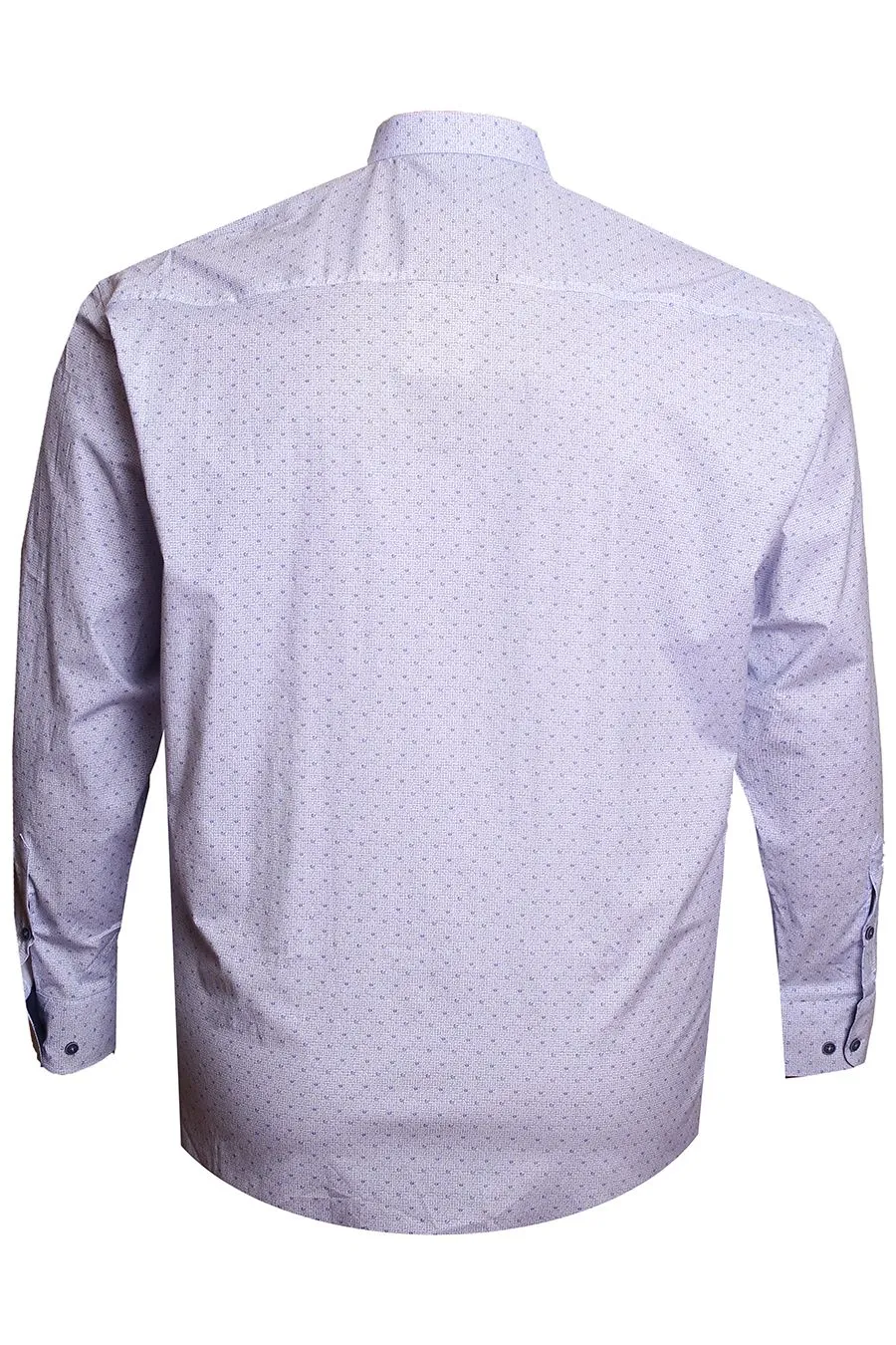 Рубашка Birindelli белая с голубым принтом большого размера