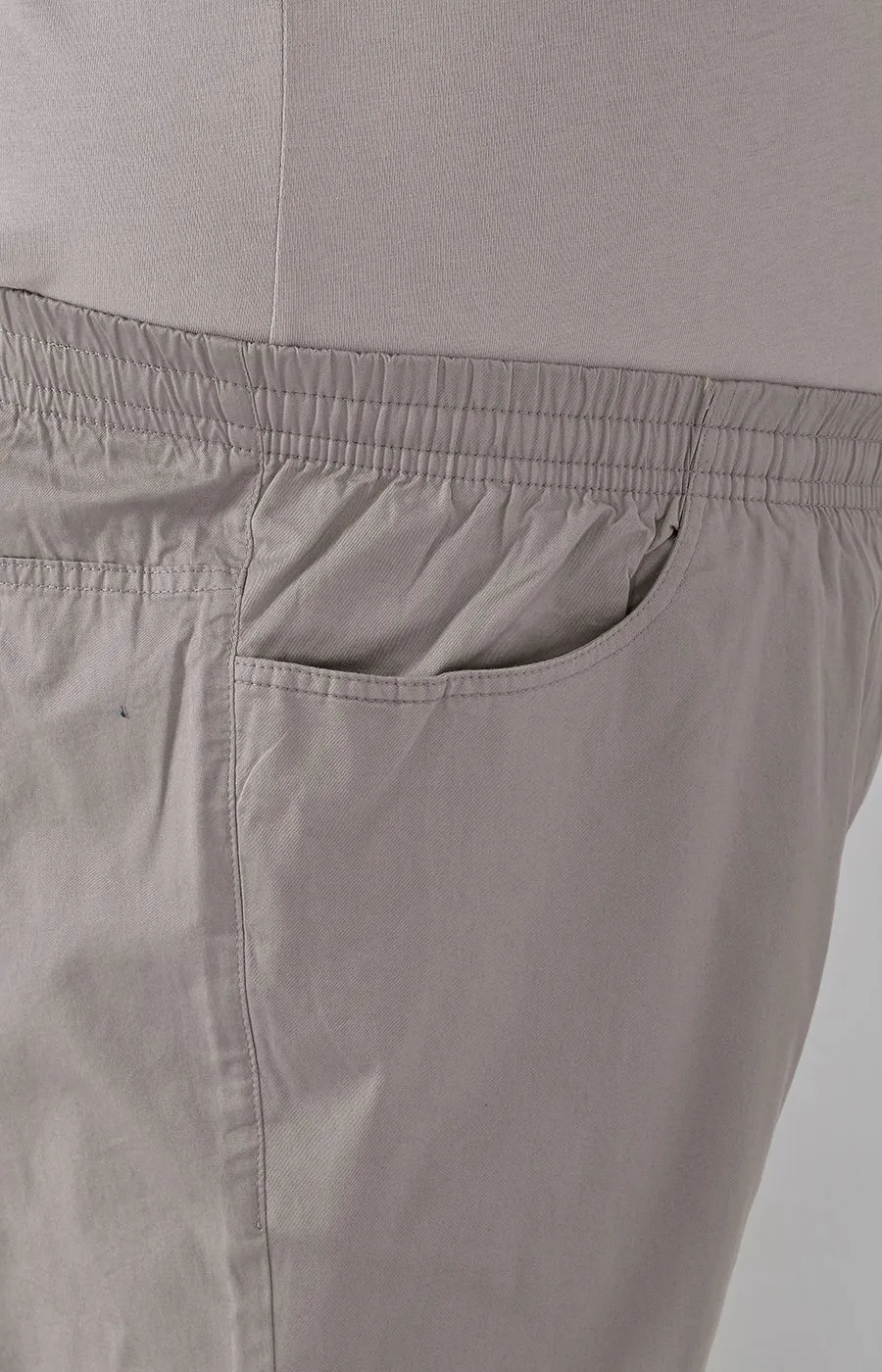 Габардиновые брюки Divest серые большого размера