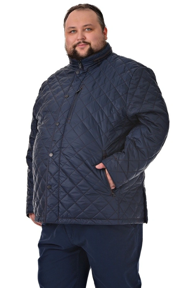 Куртка со стежкой ромбами большого размера