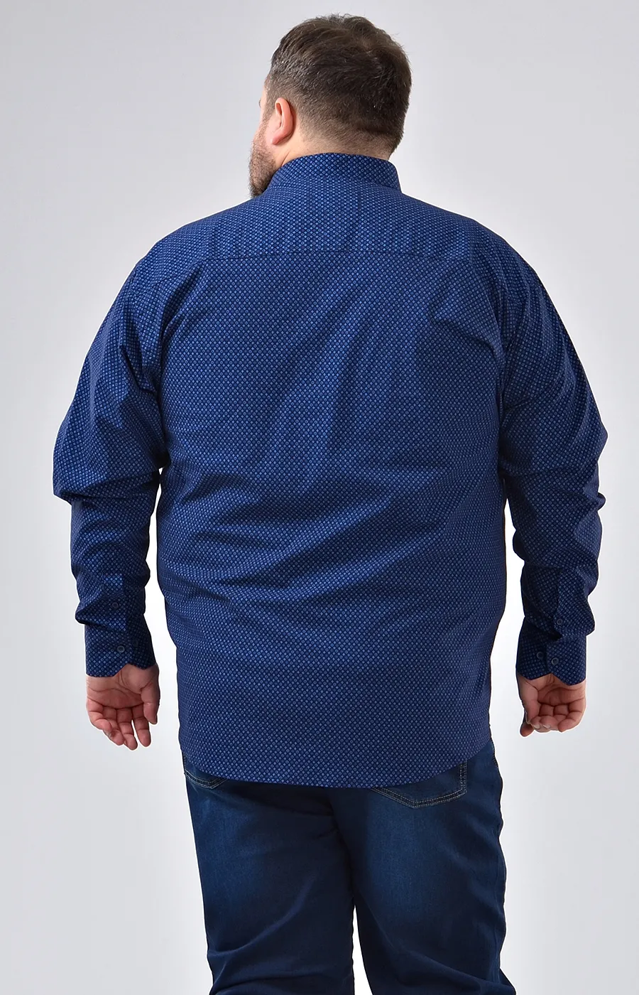 Рубашка CASTELLI синяя большого размера