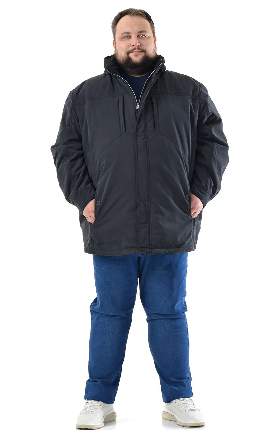 Куртка чёрная Тристан-2 большого размера