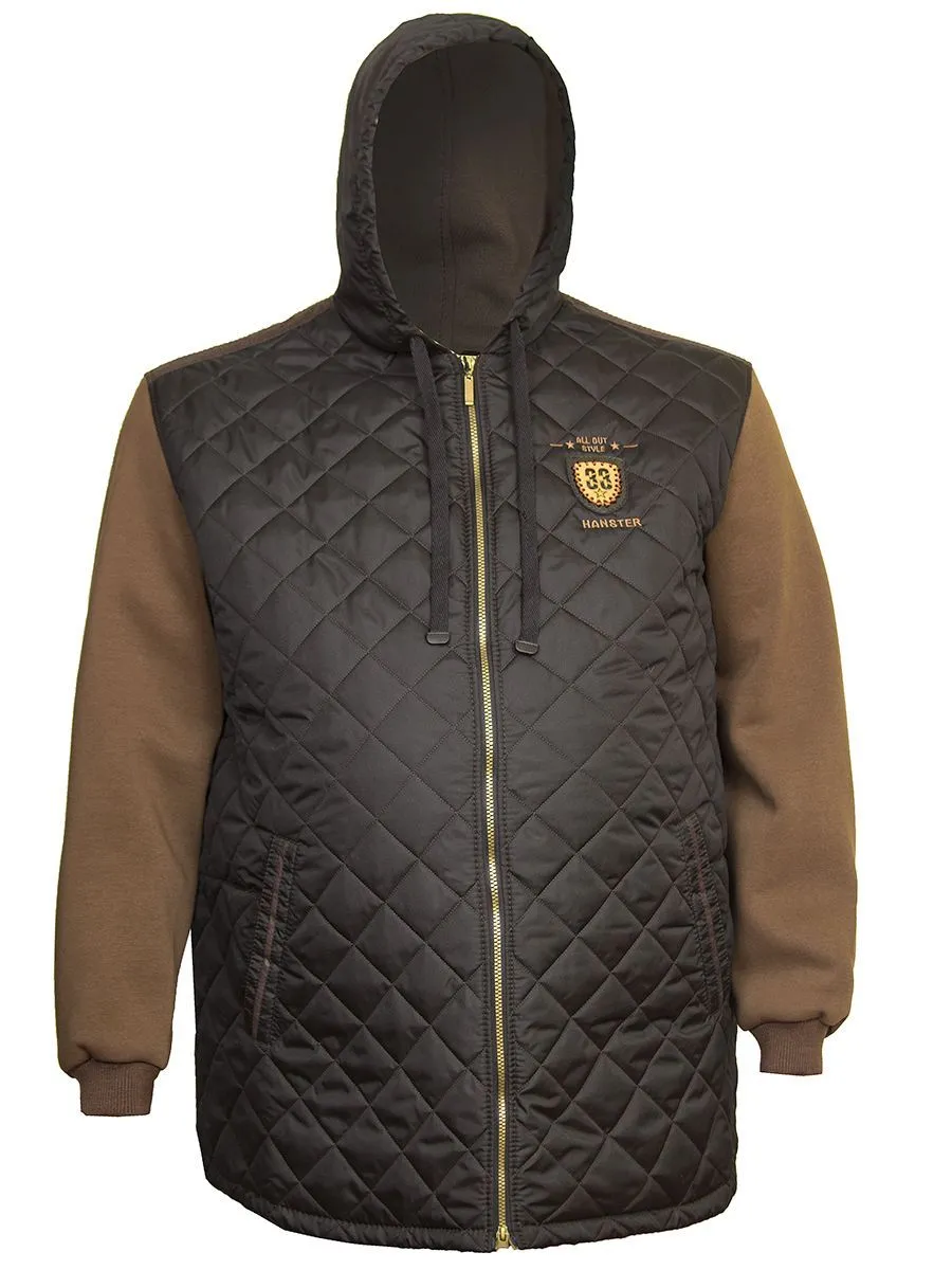 Куртка Самсон-2 черно-коричневая большого размера