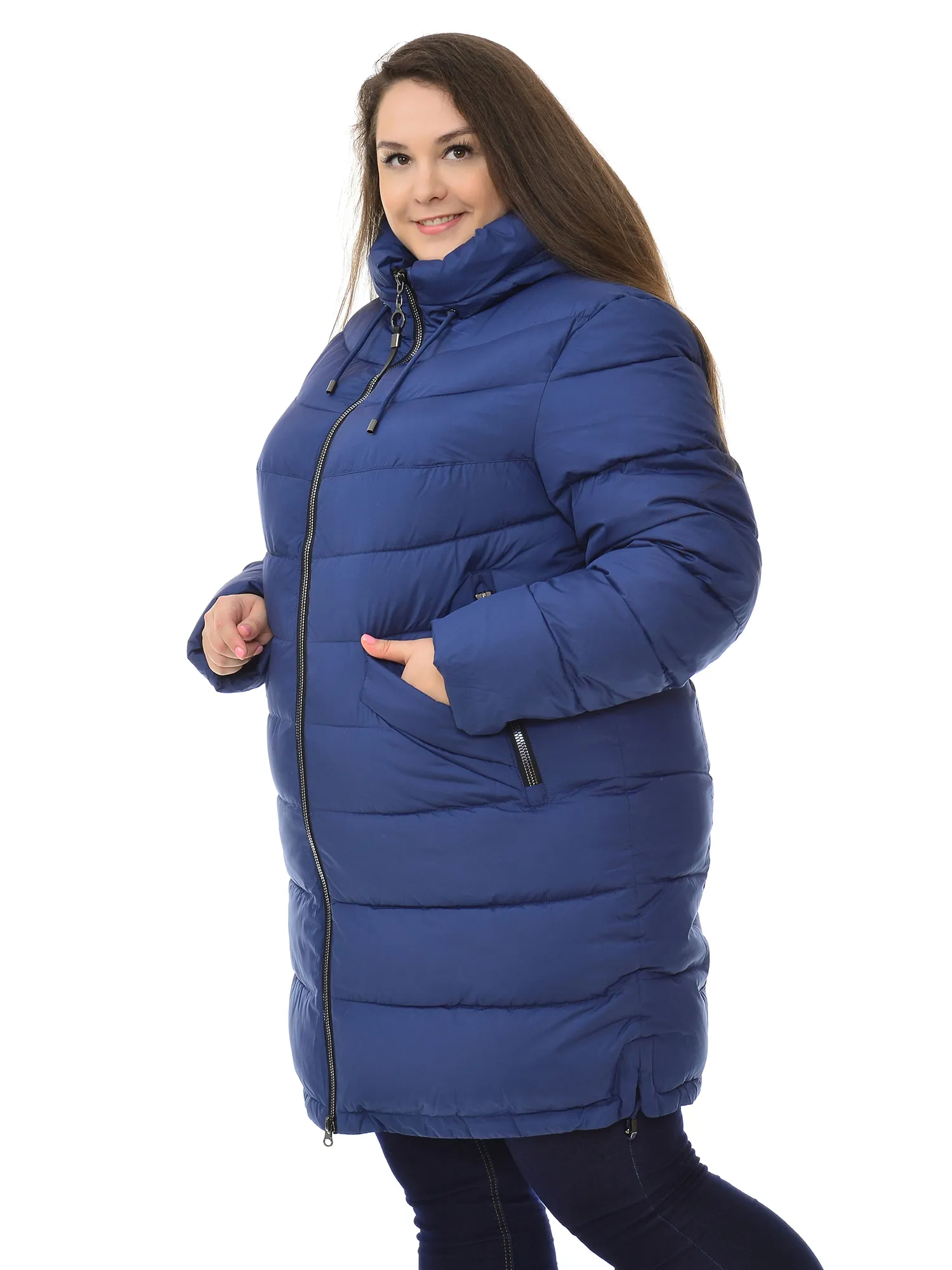 Пальто женское зимнее большого размера